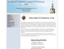 Tablet Screenshot of kofc3716.org